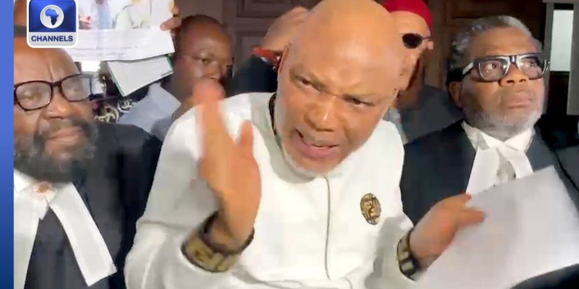 Nnamdi Kanu Clash With Judge in Court Over Judgment