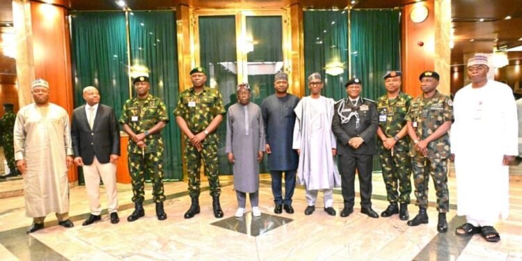 Tinubu -securiry chiefs