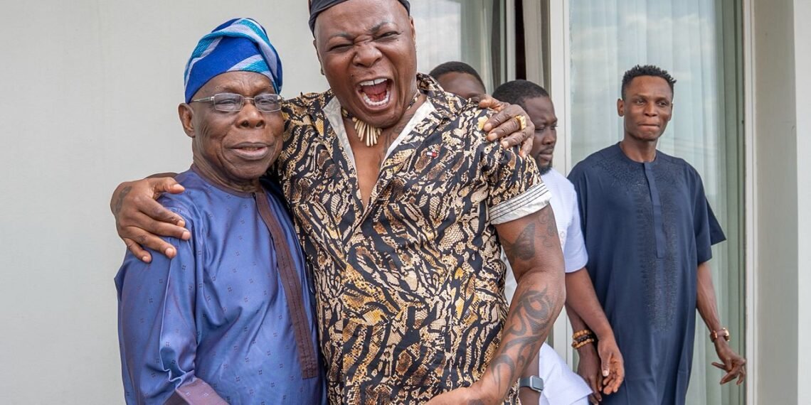 "Charly Boy older than Tinubu?" - Nigerians shocked after Charly Boy meets Obasanjo