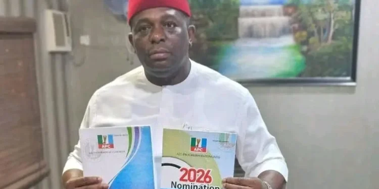 Pressure mounts on Benjamin Kalu as Orji Kalu’s brother picks APC governorship form