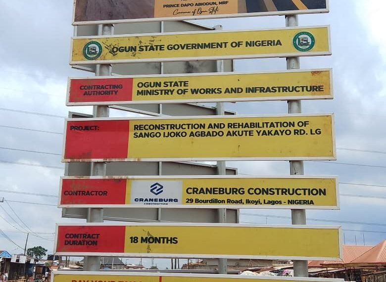 Weeks after outrage, Dapo Abiodun sets off completed of 'completed road'