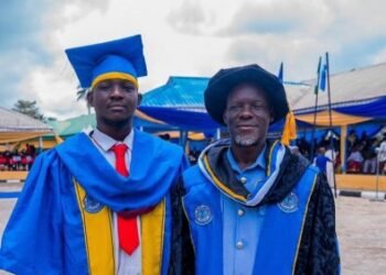 DELSU Convocation: Father and son earn postgraduate degrees